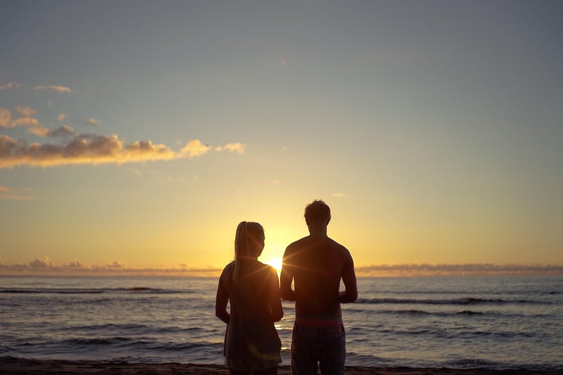 Love Couple at Sunset